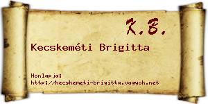 Kecskeméti Brigitta névjegykártya